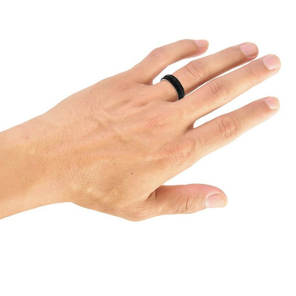 6.5MM Titanium & Forged Carbon Ring
