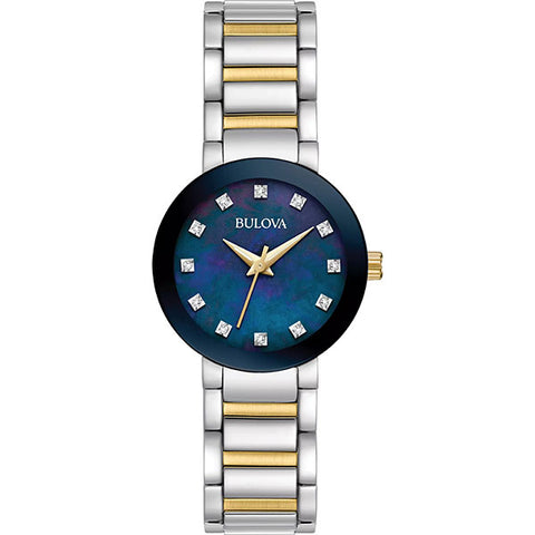 Diamond Blue Mother of Pearl Dial Ladies Watch