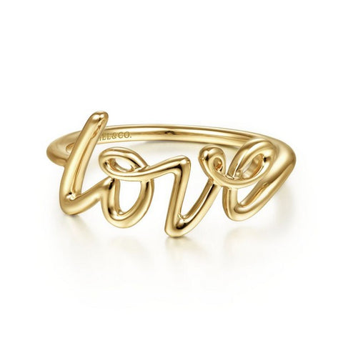 14 Karat Love Contemporary Fashion Ring