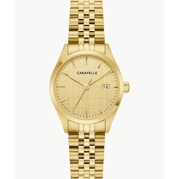 BULOVA CARAVELLE GOLD TONE LADIES WATCH