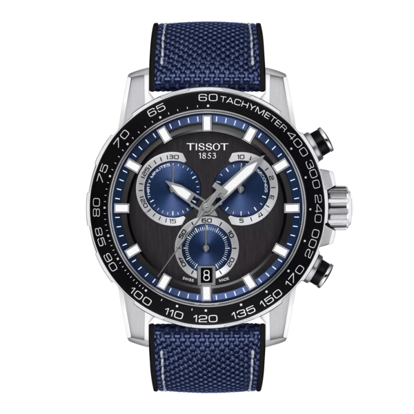 Tissot 
Supersport Chronograph Quartz Black Dial Men's Watch