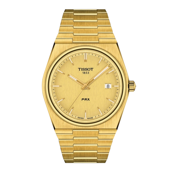 Tissot watches
TISSOT PRX 39.5MM Quartz S-Steel Gold Dial Men's Watch