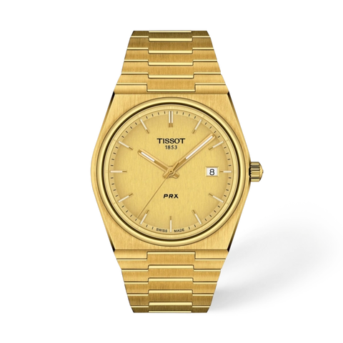 Tissot watches
TISSOT PRX 39.5MM Quartz S-Steel Gold Dial Men's Watch