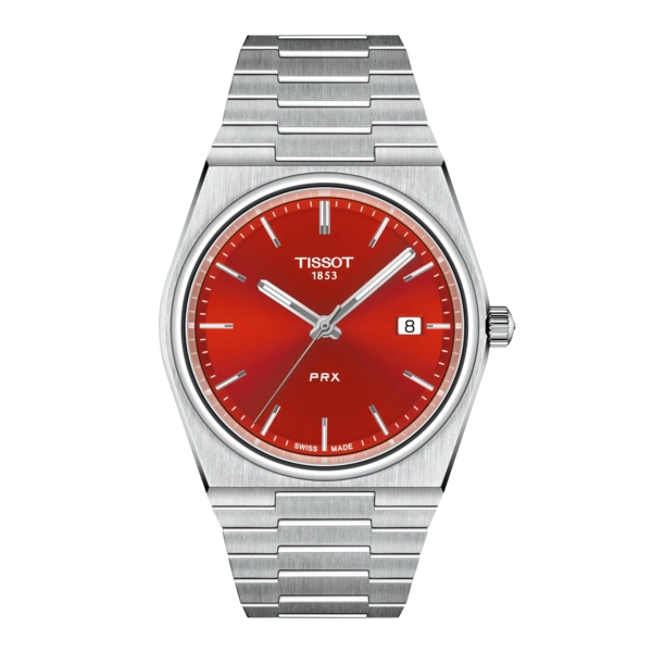 Tissot 
PRX Quartz Red Dial Men's Watch