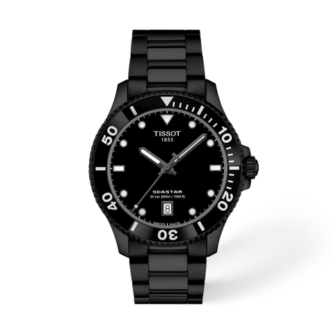 Tissot 
Seastar 1000 Quartz Black Dial Men's Watch