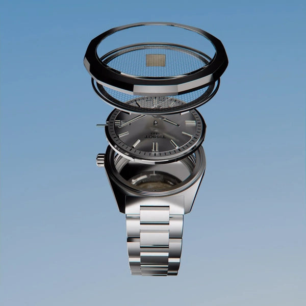 Tissot 
PRC Quartz Solar-Powered Silver Dial Watch