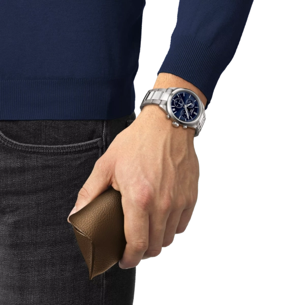 Tissot 
PR 100 Chronograph Quartz Blue Dial Men's Watch