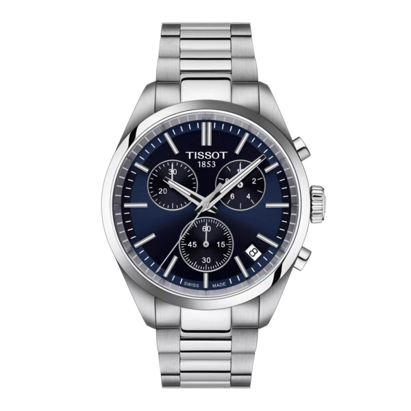 Tissot 
PR 100 Chronograph Quartz Blue Dial Men's Watch