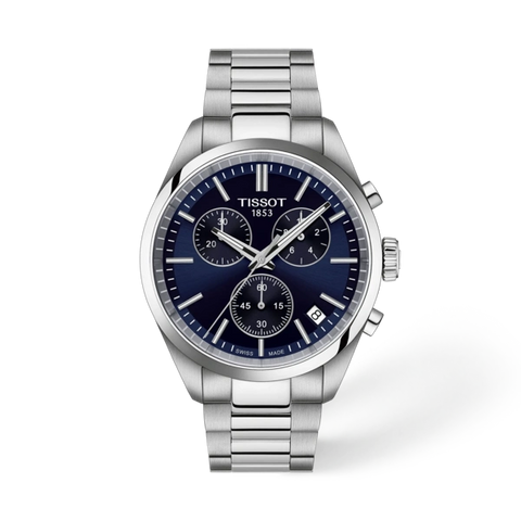 Tissot 
PR 100 Chronograph Quartz Blue Dial Men's Watch