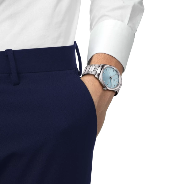 Tissot 
PR 100 Quartz Ice Blue Dial Men's Watch