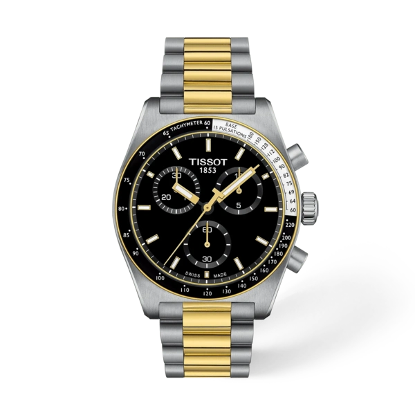 TISSOT PR516 CHRONO Quartz 40MM SS Two-Tone Men's Watch