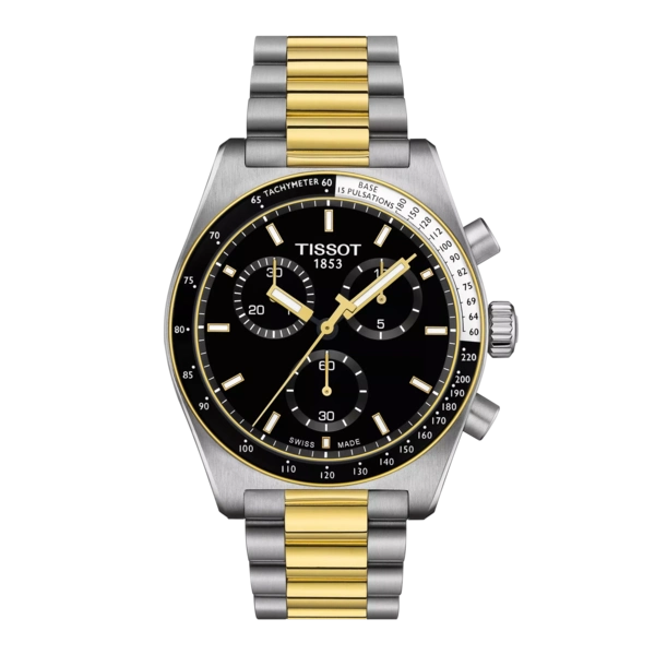 TISSOT PR516 CHRONO Quartz 40MM SS Two-Tone Men's Watch