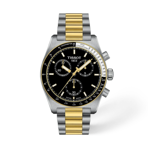 TISSOT PR516 CHRONO Quartz 40MM SS Two-Tone Men's Watch