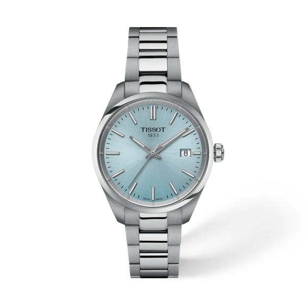 Tissot 
PR 100 Quartz Ice Blue Dial Ladies Watch