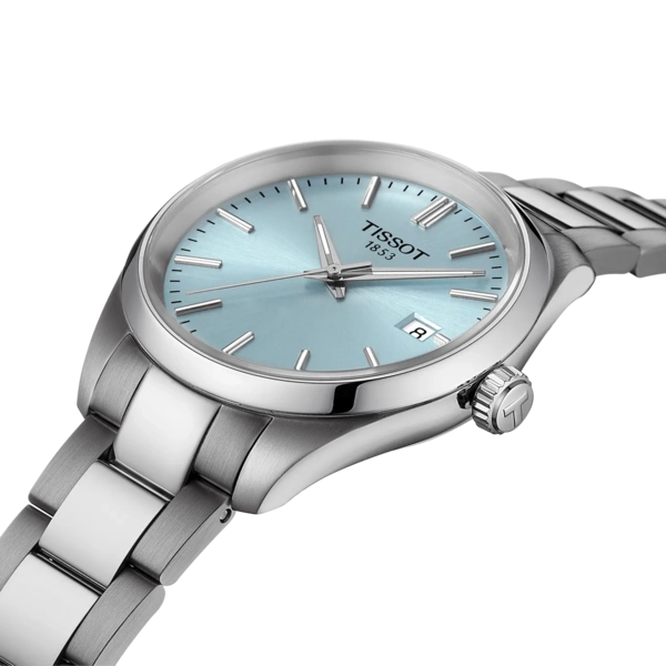 Tissot 
PR 100 Quartz Ice Blue Dial Ladies Watch