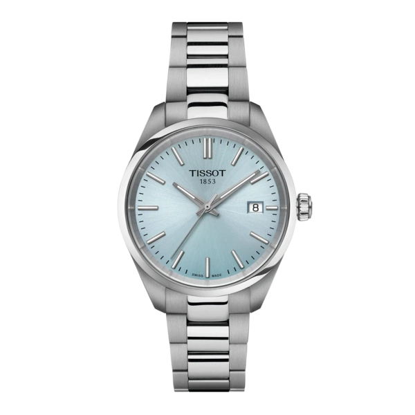 Tissot 
PR 100 Quartz Ice Blue Dial Ladies Watch