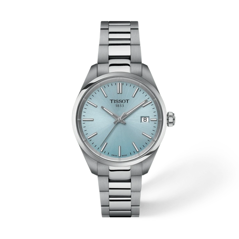 Tissot 
PR 100 Quartz Ice Blue Dial Ladies Watch