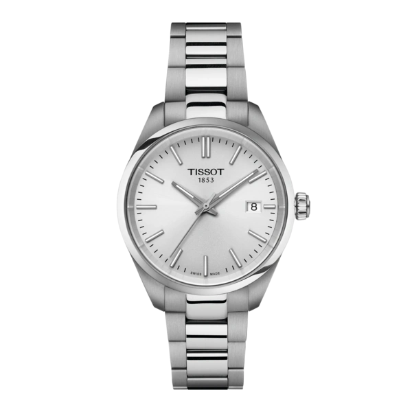 Tissot 
PR 100 Quartz Silver Dial Ladies Watch