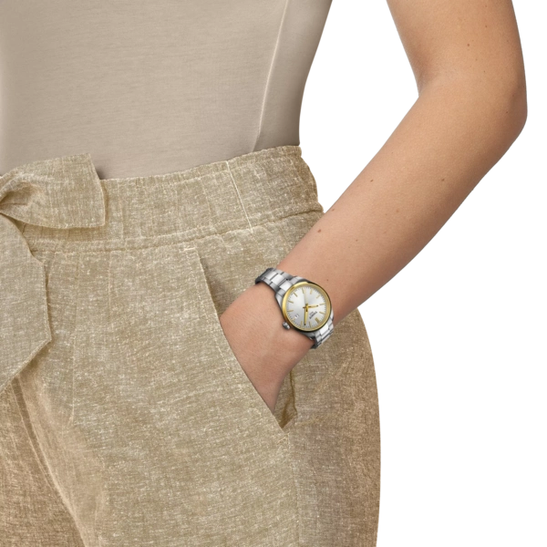 Tissot 
PR 100 Quartz Silver Dial Ladies Watch