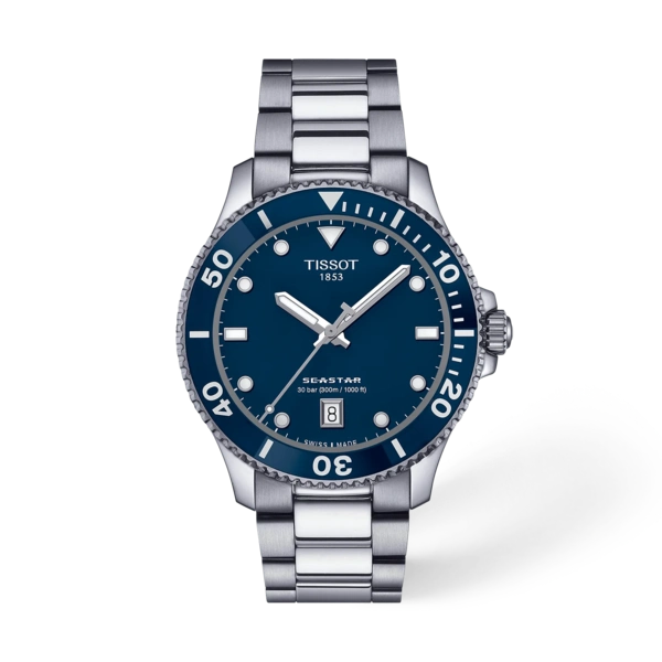 Tissot 
Seastar Quartz Blue Dial Men's Watch