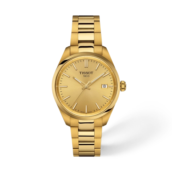 Tissot 
PR 100 Quartz Champagne Dial Ladies Watch
