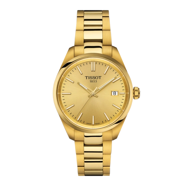 Tissot 
PR 100 Quartz Champagne Dial Ladies Watch