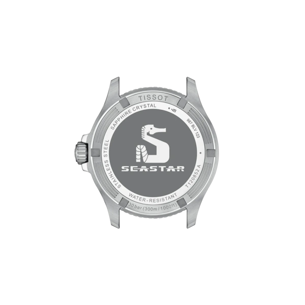 Tissot 
Seastar 1000 Quartz GMT Black Dial Sorite Bezel Men's Watch