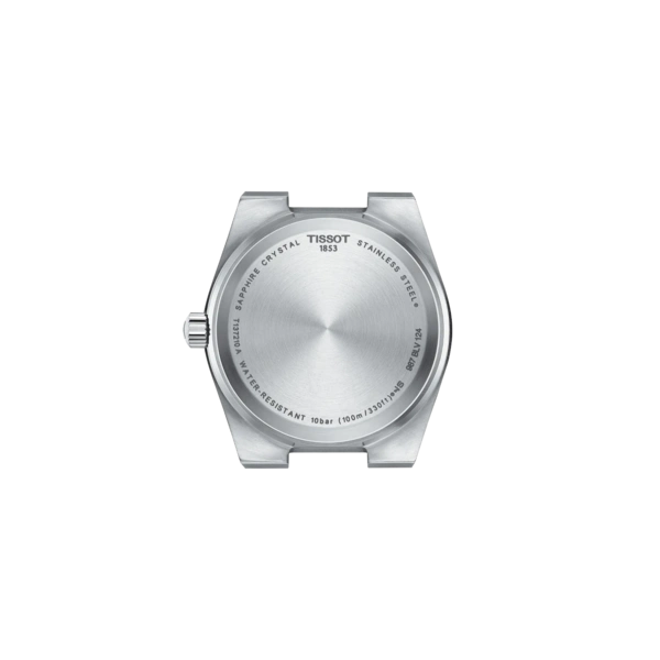 Tissot PRX 35mm Stainless Steel Case Silver Dial Grey Strap Unisex Watch