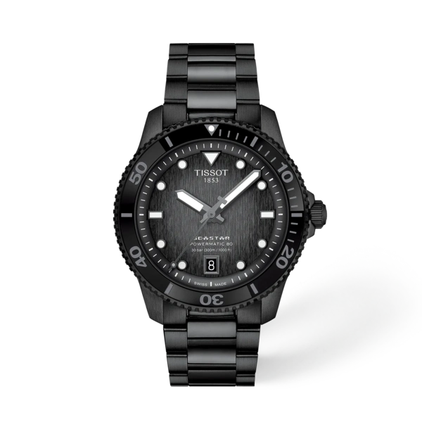 Tissot 
Seastar 1000 Automatic Graded Grey-Black Dial Watch