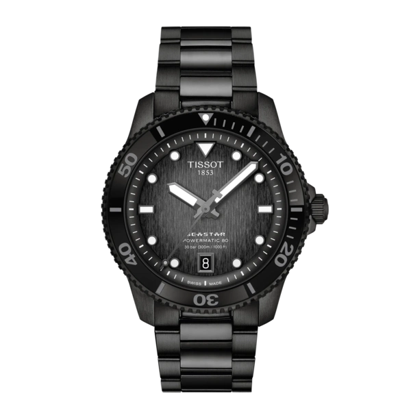 Tissot 
Seastar 1000 Automatic Graded Grey-Black Dial Watch
