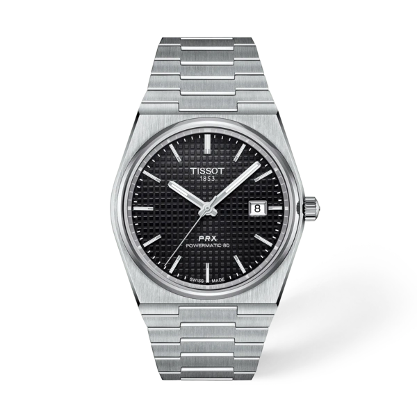 Tissot -PRX Powermatic 80 Automatic Black Dial Men's Watch