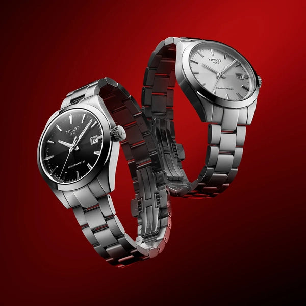 TISSOT GENTELEMAN 38MM WATCH S STEEL WITH BLACK DIAL