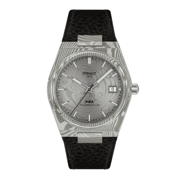 Tissot PRX Damascus Steel 38mm Grey Dial Men's Watch