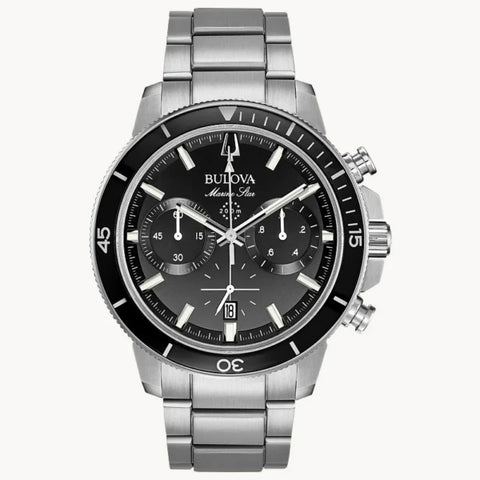 BULOVA MEN'S MARINE STAR STAINLESS CHRONO BRACELET WATCH
