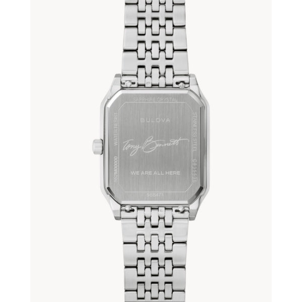 BULOVA TONY BENNETT WE ARE ALL HERE S. STEEL WATCH