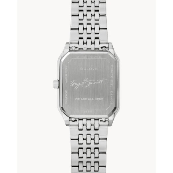 BULOVA TONY BENNETT WE ARE ALL HERE S. STEEL WATCH