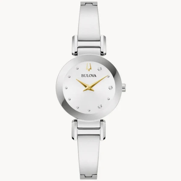 BULOVA MARC ANTHONY MORDEN BANGLE S. STEEL WATCH