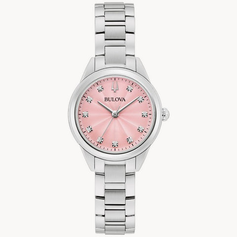 BULOVA SUTTON PINK DIAL WATCH