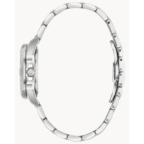 BULOVA LADIES MARINE STAR SERIES L S. STEEL WATCH