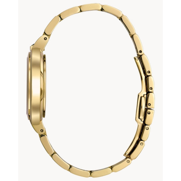 LADIES' BULOVA RUBAIYAT DIAMOND GOLD TONE WATCH  SAPPHIRE CRYSTAL
