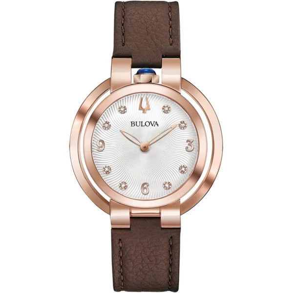 BULOVA LADIES ROSE GOLD PLATED BRACELET WATCH