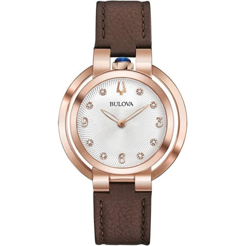 BULOVA LADIES ROSE GOLD PLATED BRACELET WATCH