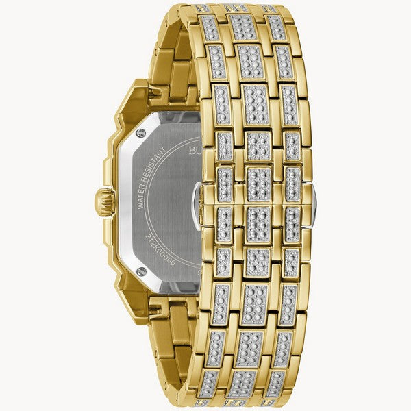 Men's Bulova Octava Crystal Gold-Tone Watch