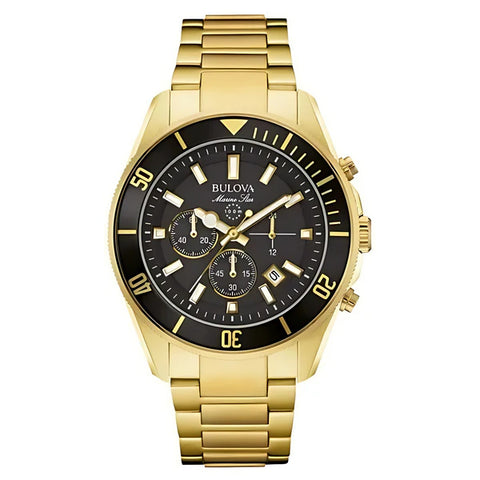 BULOVA MEN'S BLACK DIAL WATCH