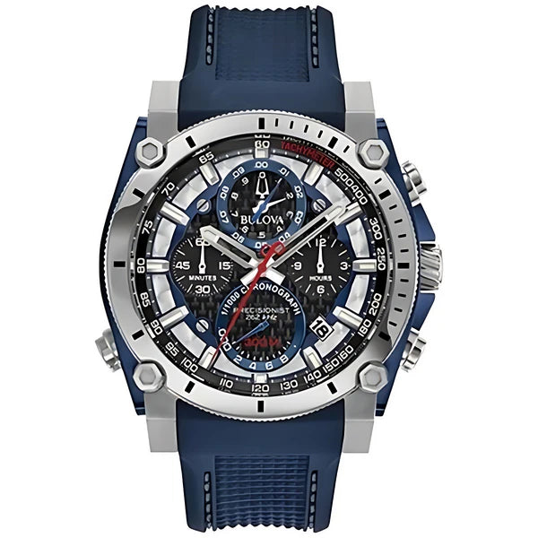 BULOVA PRECISIONIST MEN'S CHRONOGRAPH BLUE