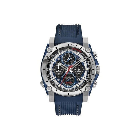 BULOVA PRECISIONIST MEN'S CHRONOGRAPH BLUE