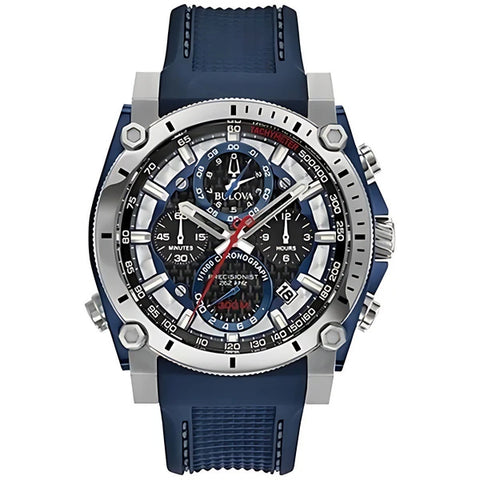BULOVA PRECISIONIST MEN'S CHRONOGRAPH BLUE