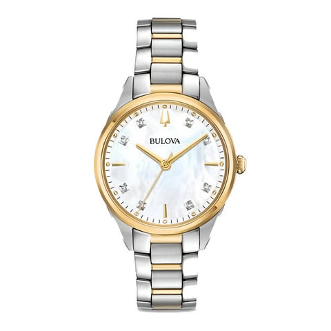 Bulova Marine Star Womens Watch Two Tone with Diamonds