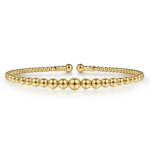 14K Yellow Gold Bujukan Open Bangle