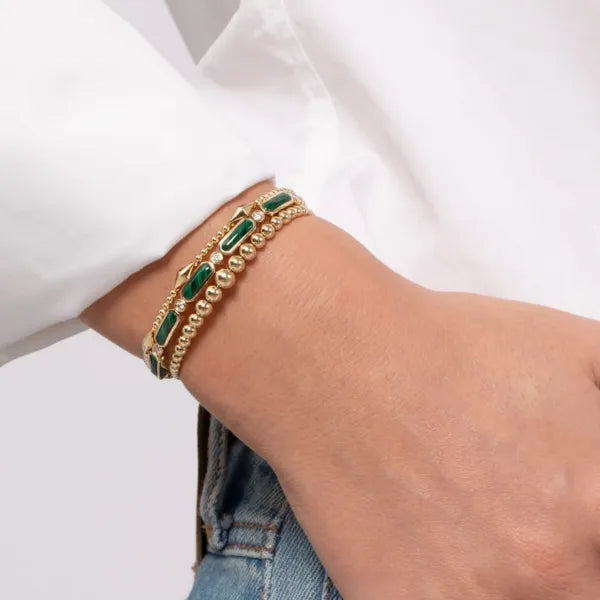 14K Yellow Gold Bujukan Open Bangle